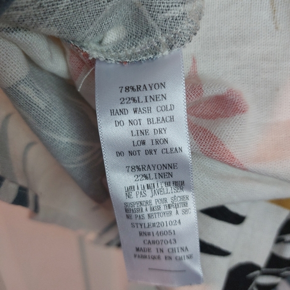 Linen blend summer vibes peplum tank - Picture 4 of 4